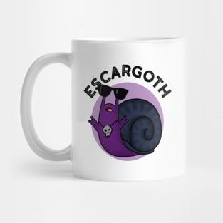 Escar-goth Cute Cool Goth Snail Pun Mug